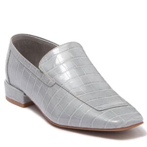 Jeffery Campbell Marko Gray Crocodile Loafer 7.5